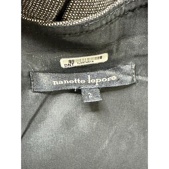 Nanette Lepore Dress Womens 2 Taupe Gray Sleeveless Sheath Wool Stretch Office - Picture 6 of 8